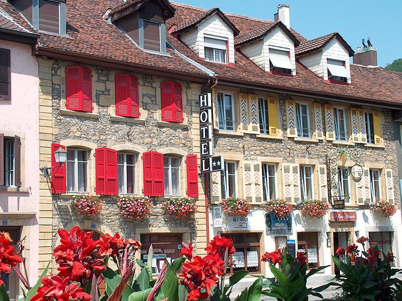 Hotel De La Croix-Blanche Cressier エクステリア 写真